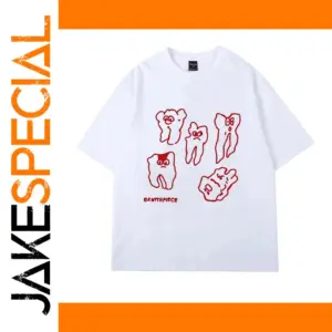 Vibrant Cartoon Emoticons Print T-Shirt