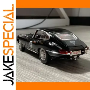 Black 1:24 Scale Jaguar E-Type Diecast Model
