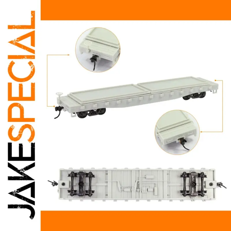 Enhance Your Railway Collection with the HO Scale 1:87 Flat Railway Car Model 1 440746314b7c41ae8a4e9627 product image
