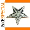 Star Shaped Baphomet Goat Brooch Accessory