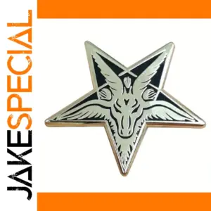 Star Shaped Baphomet Goat Brooch Accessory