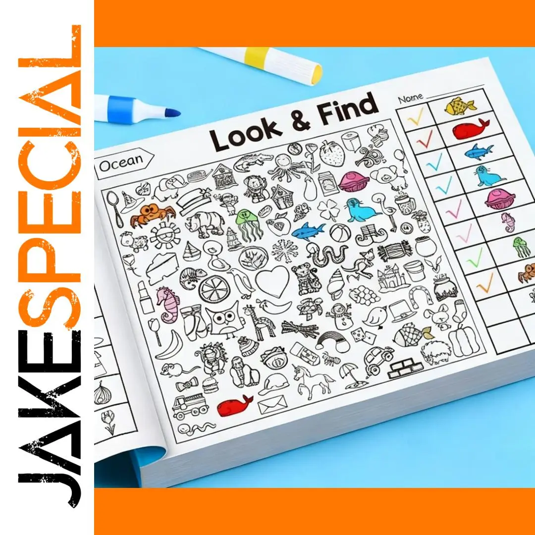 Ocean-Themed Search & Find Activity Book for Kids 1 Ocean-Themed Search & Find Activity Book for Kids