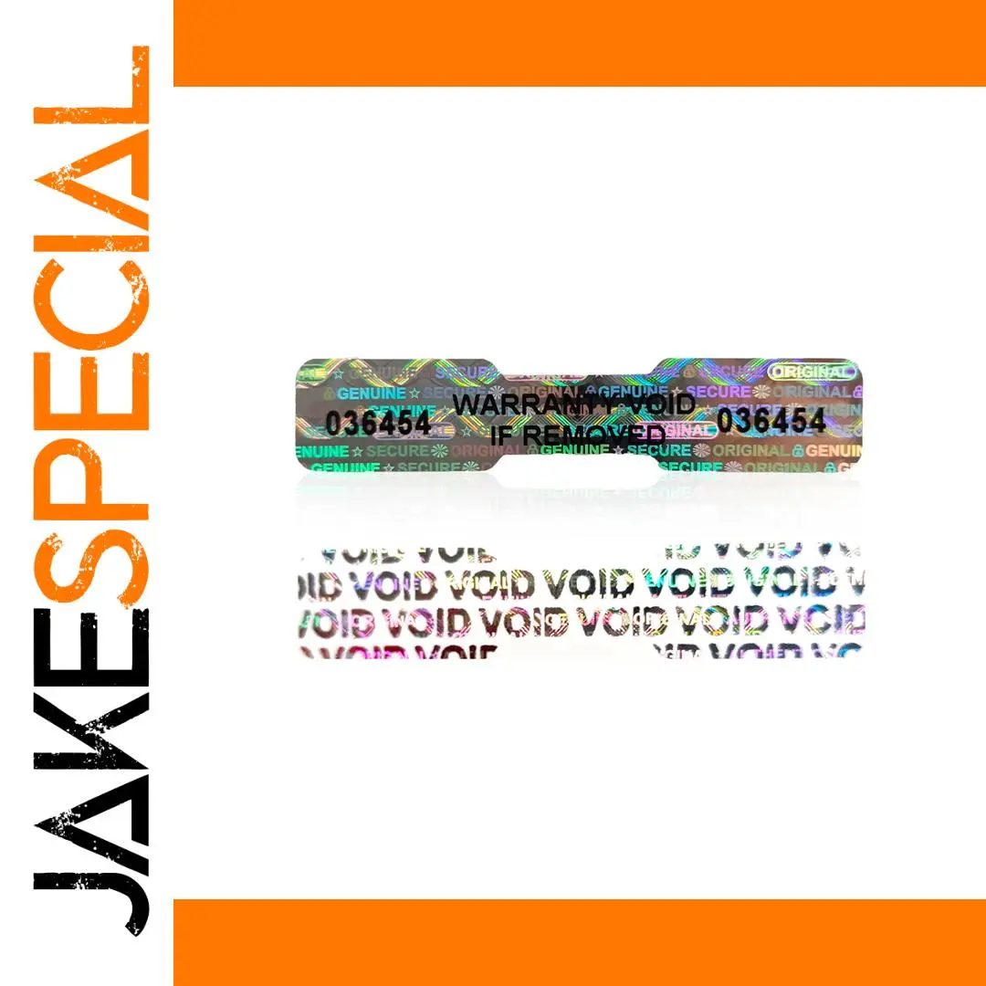 Bone-Shaped Holographic Security Sticker 50mm x 10mm 1 Bone-Shaped Holographic Security Sticker 50mm x 10mm