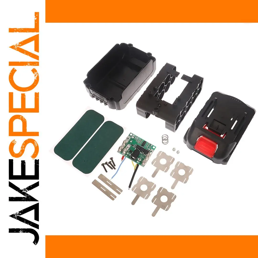 Black 21V Lithium Battery Storage Box for Power Tools 1 Black 21V Lithium Battery Storage Box for Power Tools