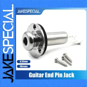 Brass 1/4" Acoustic Guitar Endpin Jack