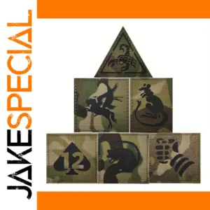 Camouflage Tactical Embroidered Patches Set