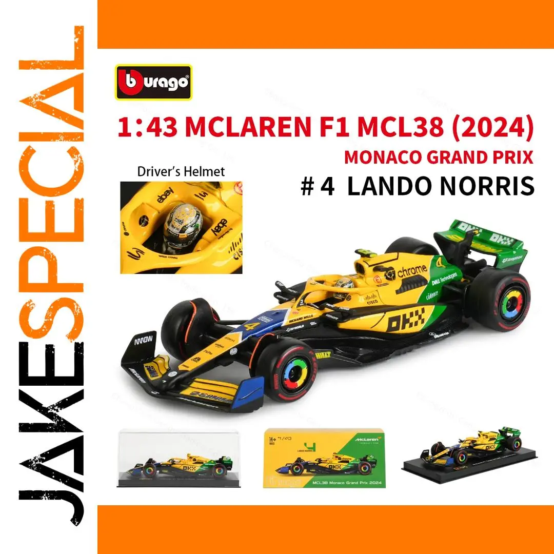 McLaren MCL38 F1 Die-Cast Model 1:43 Scale 1 McLaren MCL38 F1 Die-Cast Model 1:43 Scale