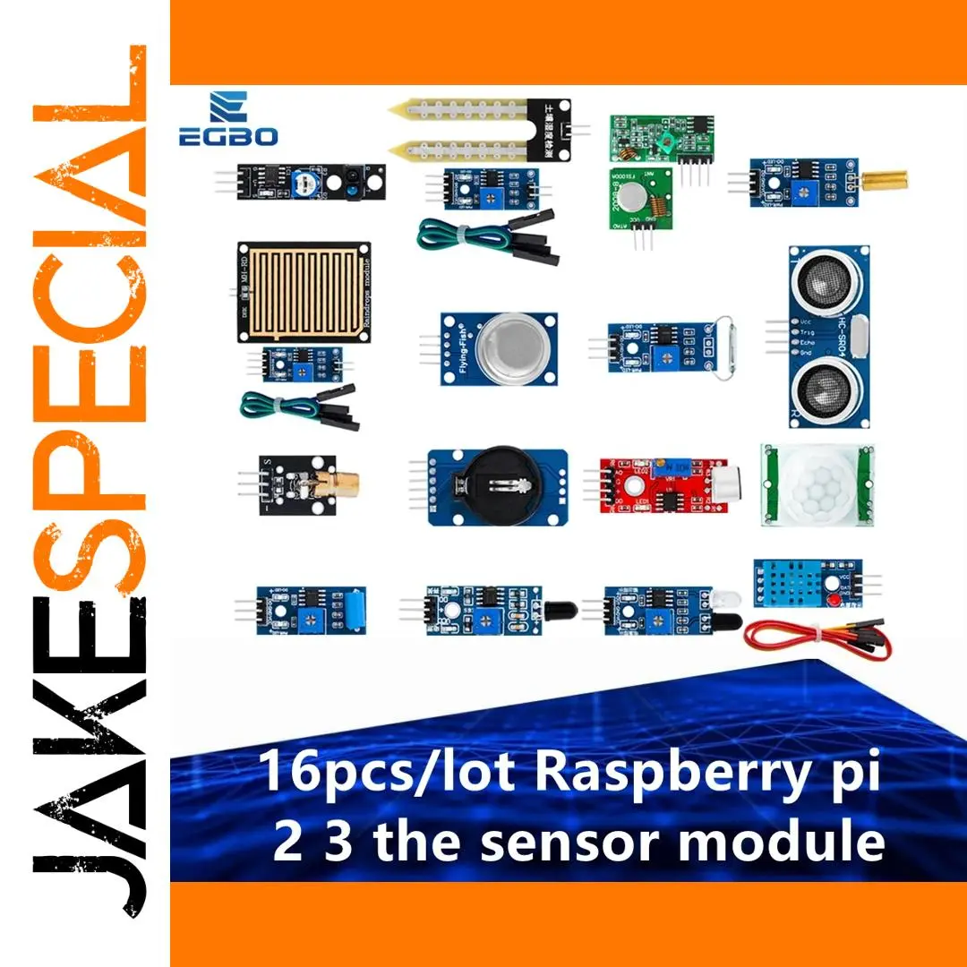 Raspberry Pi 2/3 Sensor Module Collection (16 pcs) 1 Raspberry Pi 2/3 Sensor Module Collection (16 pcs)