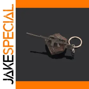 FAL Rifle Keychain with Spike Pattern