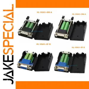 VGA Connector Set with Copper Contacts