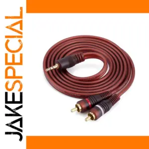 Gold-Plated 3.5mm to Dual RCA Audio Cable
