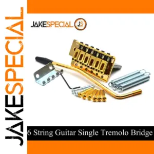 Gold Finish 6-String Tremolo Bridge System