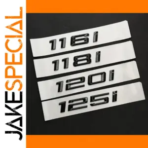 3D ABS Black Lettering Sticker for BMW Models