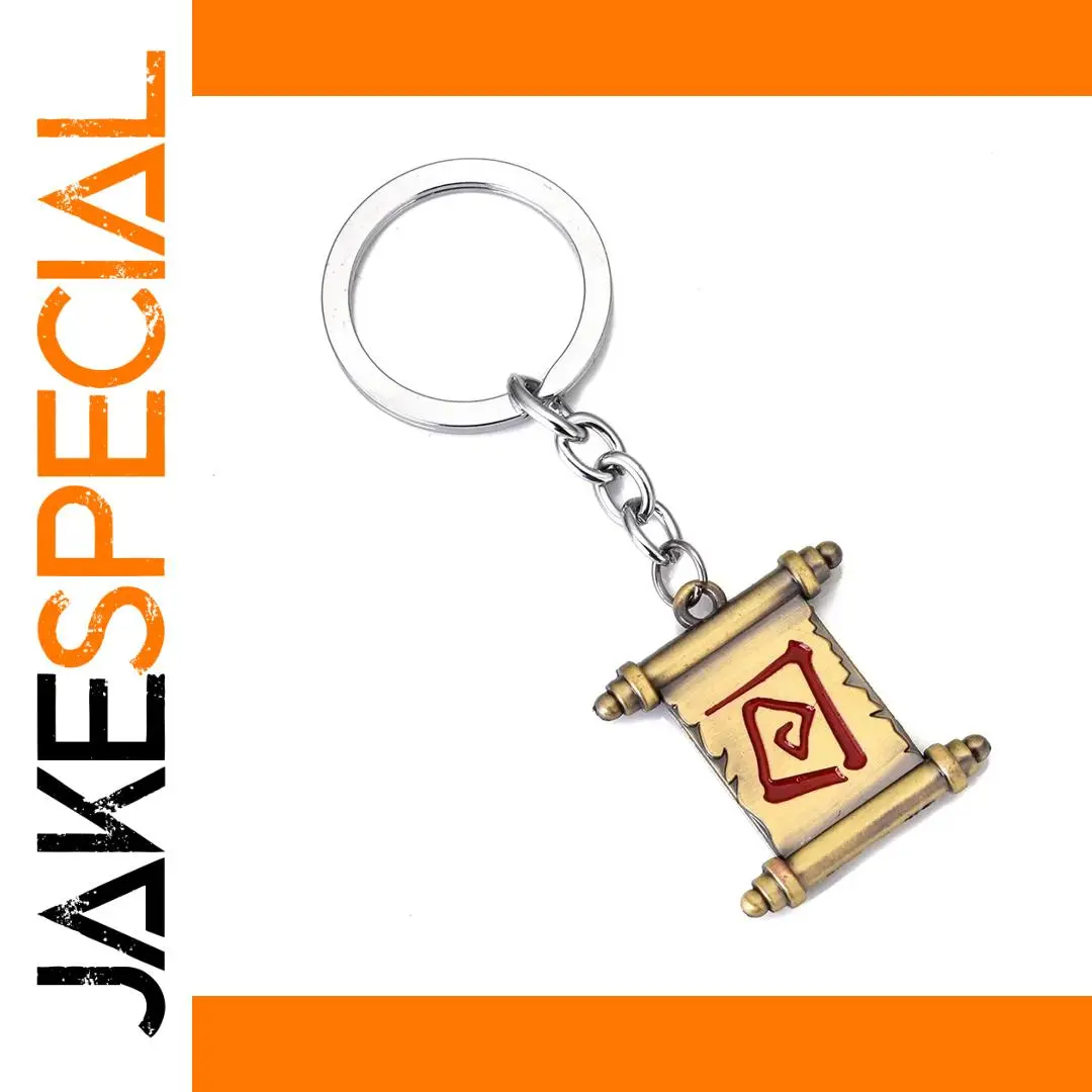 Vintage DOTA2 Scroll Keychain 1 Vintage DOTA2 Scroll Keychain