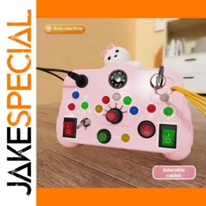 Children's Montessori Busy Machine with Colorful Controls