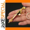 Valorant Reaver Melee Keychain in Gold Tone