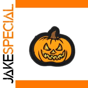 Halloween Carved Pumpkin Badge for Clothing