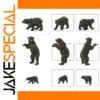 Realistic Miniature Bears Set for HO Scale Railways