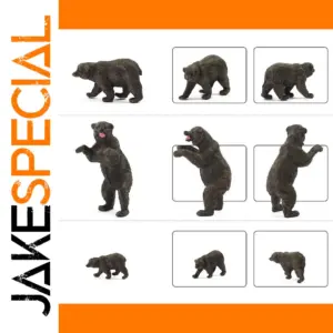 Realistic Miniature Bears Set for HO Scale Railways