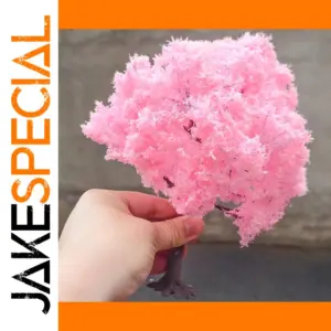 Pink Wire Tree Miniature for Dioramas