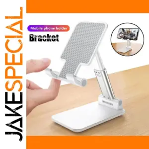 Universal Adjustable Desktop Phone Stand in Black or White