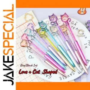 Colorful Cat Ballpoint Pen Set, 10 Pieces