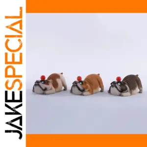 Whimsical 1/6 Scale Bulldog Resin Figurine