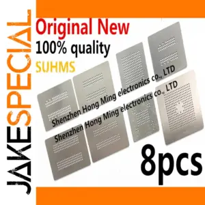 SUHMS 8pcs BGA Reballing Stencil Set for DDR Memory
