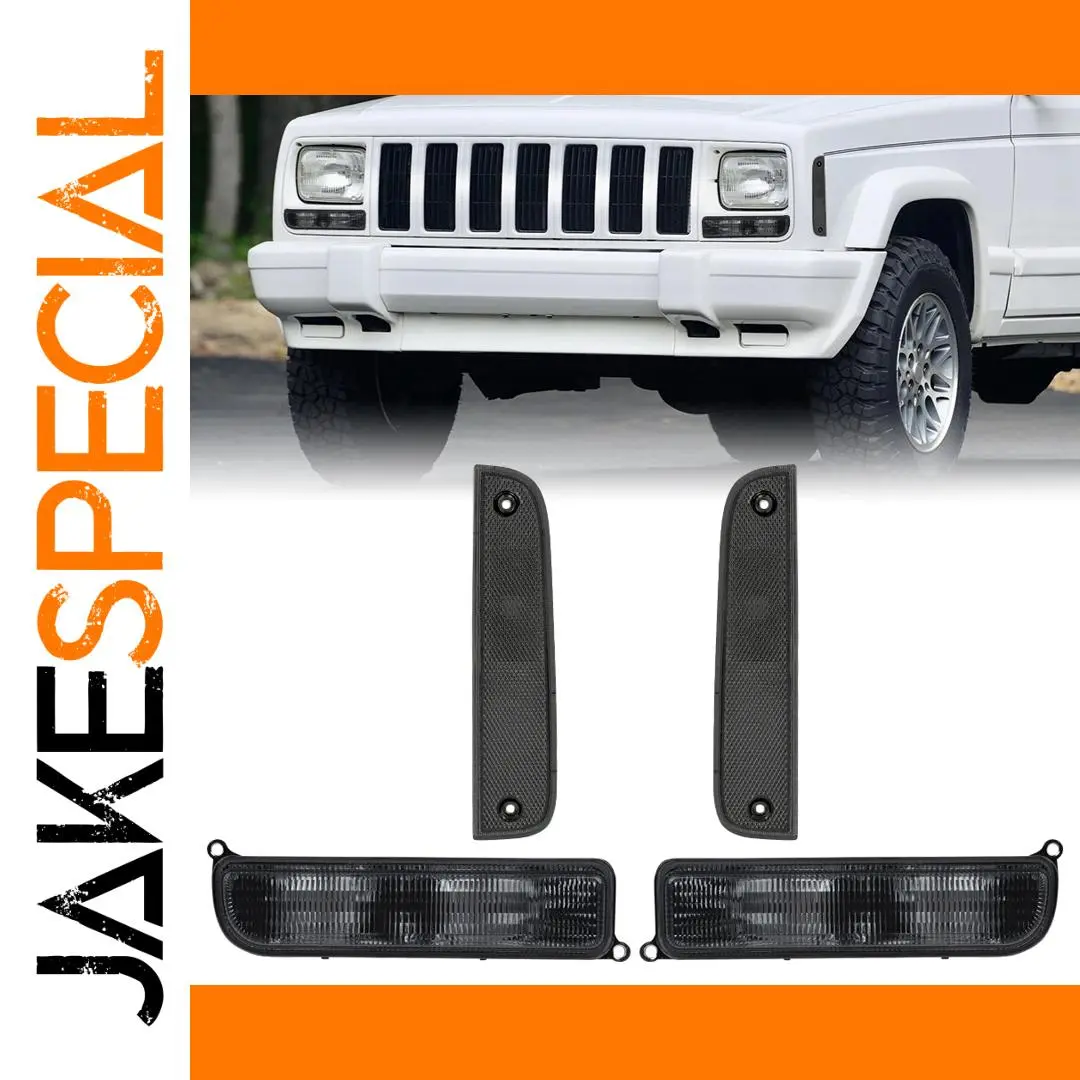 Jeep XJ Signal Light Set 1997-2001 Smoke 1 Jeep XJ Signal Light Set 1997-2001 Smoke