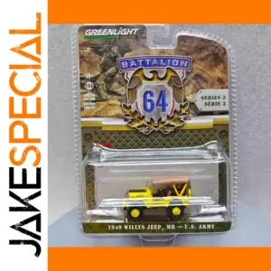 Vibrant Yellow 1949 Willys Jeep MB Model