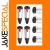 10-Pack 6.35mm Stereo TRS Female Audio Connectors