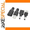 USB to DC Power Adapter Set for 5V Devices