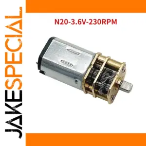 N20-3.6V-230RPM High Torque Metal Gear Motor