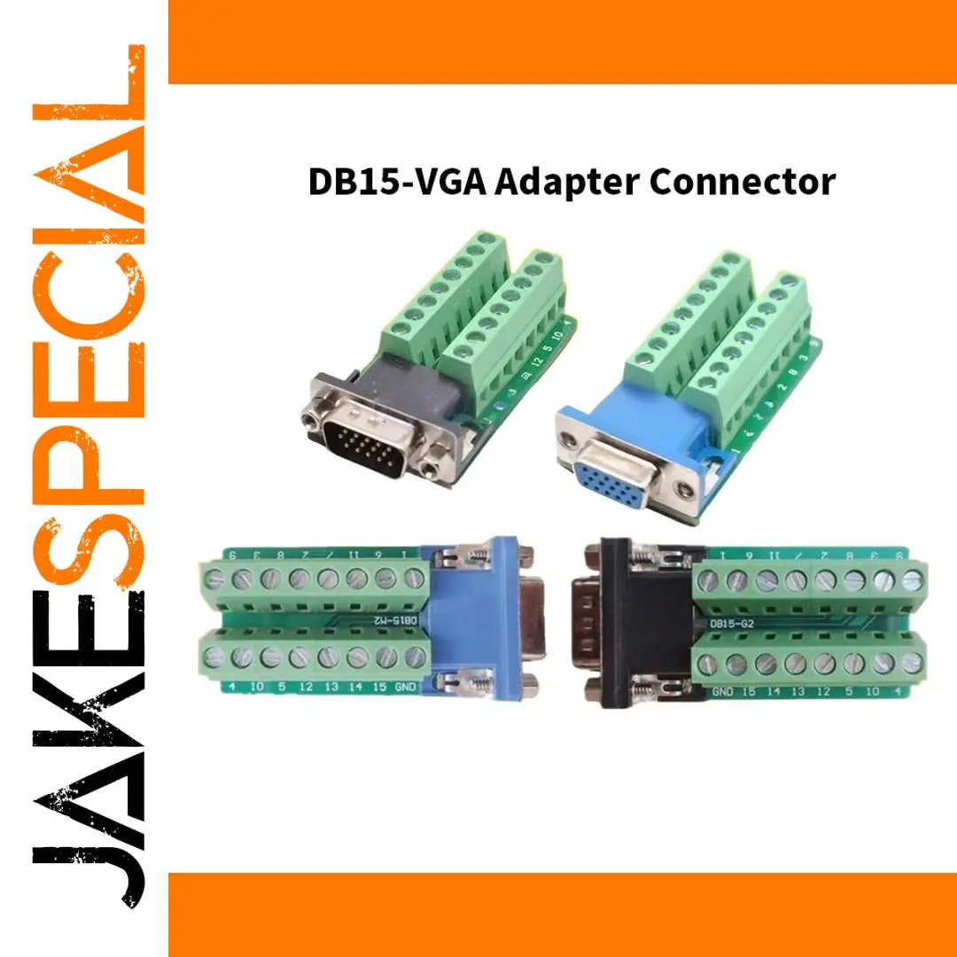 VGA Solderless Connector with 15-Pin Configuration 1 VGA Solderless Connector with 15-Pin Configuration