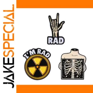 RAD Skeleton Collar Pin Set of Three