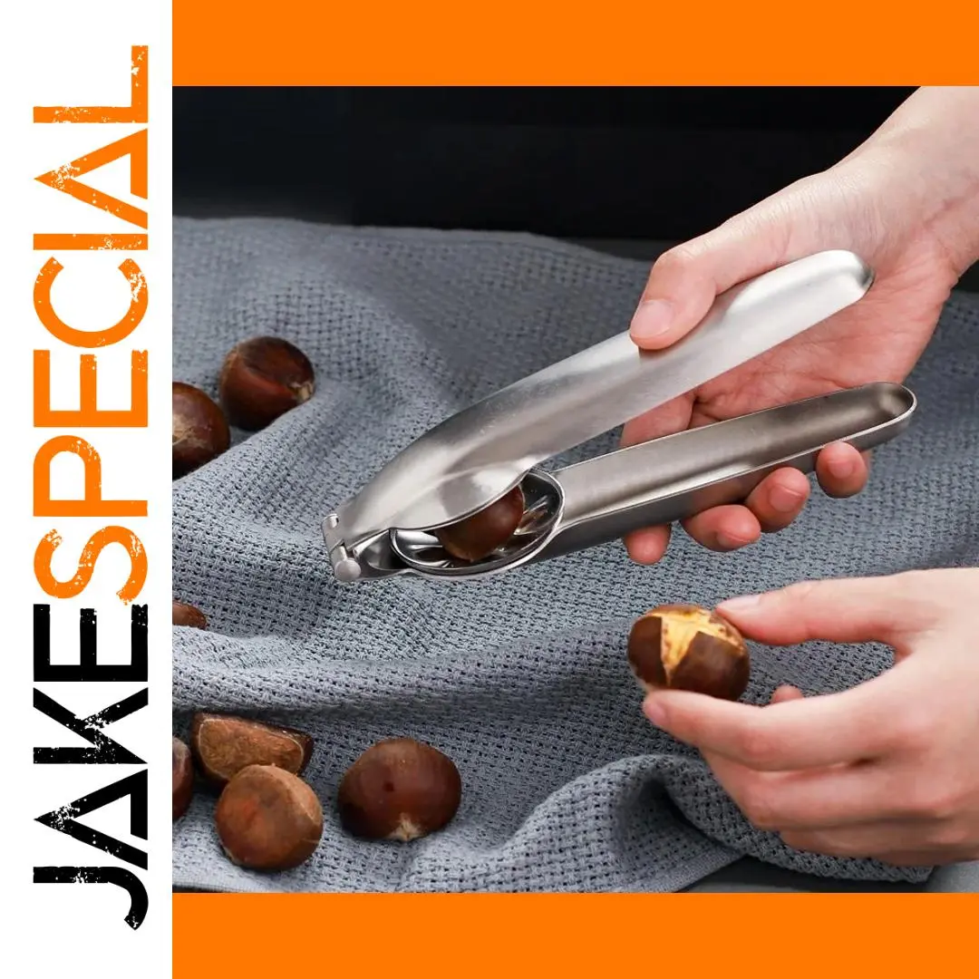 Stainless Steel Nutcracker for Easy Shelling 1 Stainless Steel Nutcracker for Easy Shelling