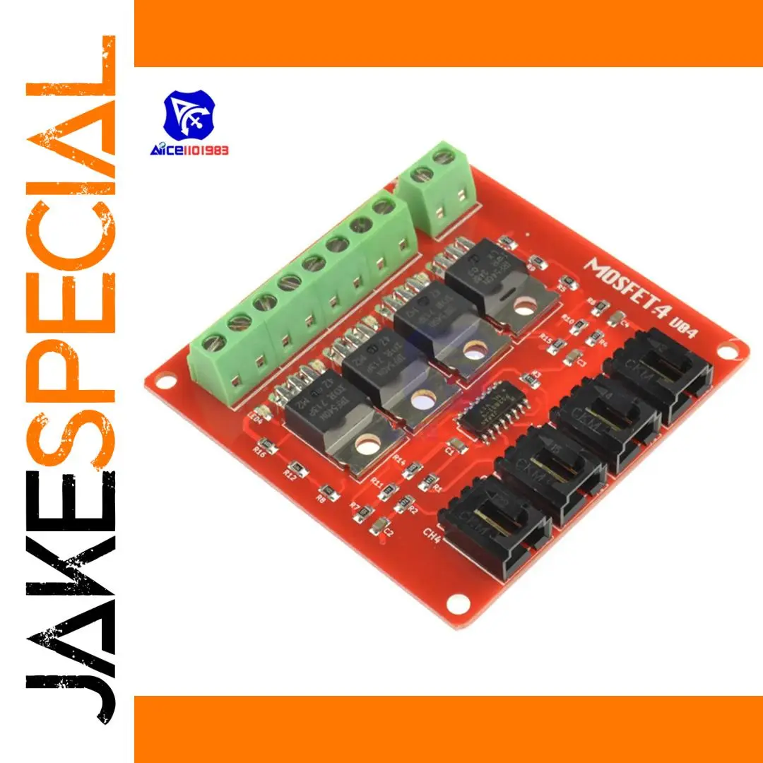 Four-Channel IRF540 MOSFET Switch Module 1 Four-Channel IRF540 MOSFET Switch Module