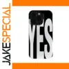 Bold White "YES" iPhone Case for Models 11-17 Pro Max