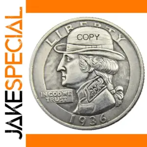 Vintage 1936 Patriotic Washington Quarter Coin