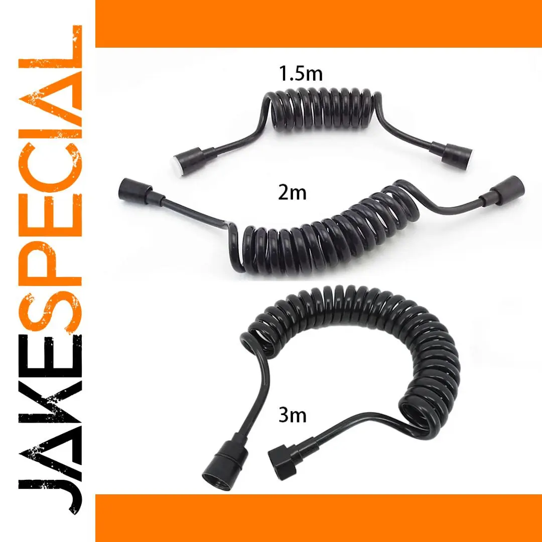 Black Flexible Shower Hose 1.5m-3m 1 Black Flexible Shower Hose 1.5m-3m