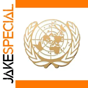 United Nations Peacekeeping Badge with Globe Design