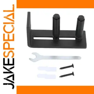 Black Carbon Steel Barn Door Floor Guide Kit