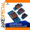 IC Adapter Set for PLCC Chips to DIP Format