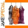 Halloween Skull Decoration with Flowing Fabric