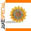 Vivid Sunflower Brooch with Rhinestones