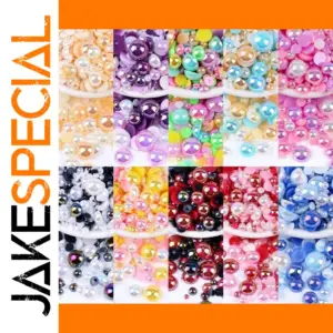 Bling AB Multicolor Half Beads 3-10mm