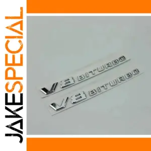V8 BITURBO Emblem for Mercedes-Benz Models