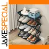 Modern X-Shaped Shoe Storage Rack - Black/White