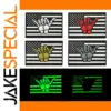 American Flag Skeleton Glow-in-the-Dark Armband
