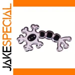 Cartoon Neuron Brooch Silvery Trendy Accessory